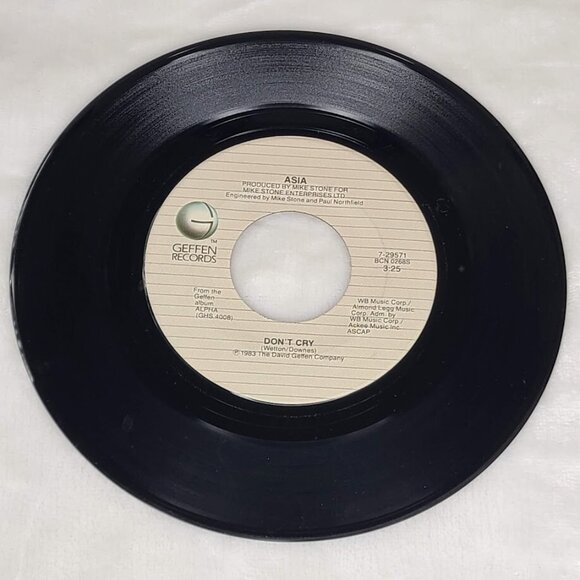 Asia Don t Cry / Daylight 45 RPM 1983 Geffen 7-29571 - Picture 5 of 8